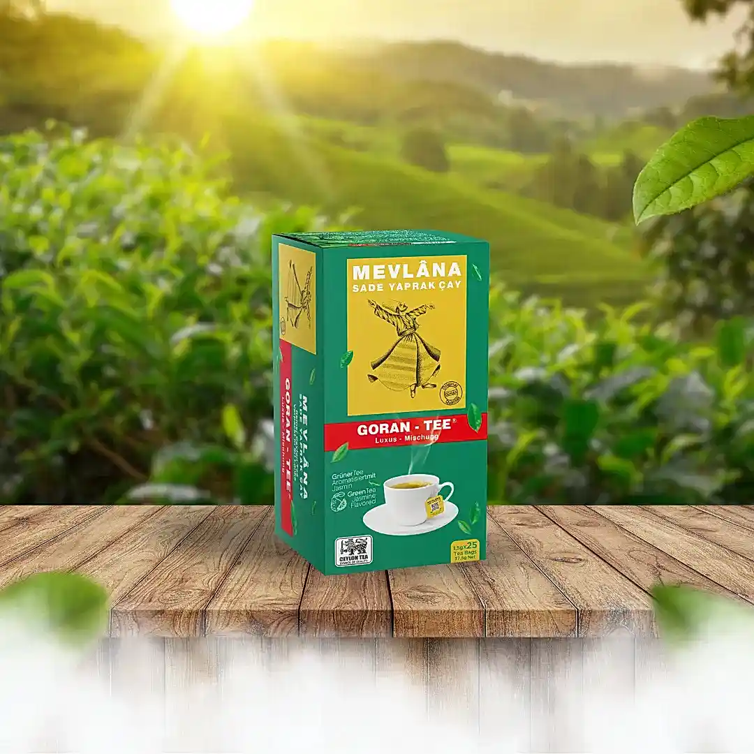 Goran Tee - Mevlana Bardak Poşet Yeşil Çay 25'li
